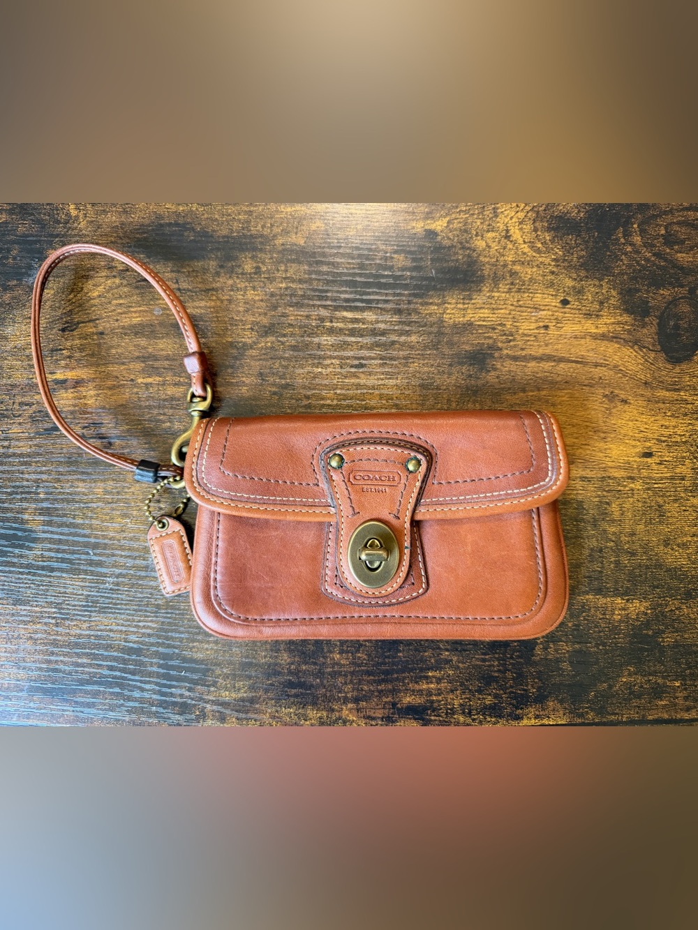 Gently Used Coach 65th Anniversary Wristlet with Legacy Lining